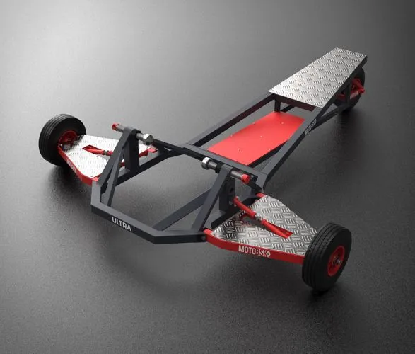 Wheelie buggy d'entraînement noir et rouge
